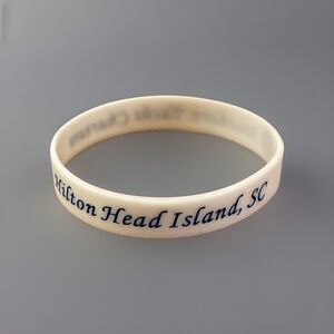 Hilton Head Island SC Souvenir Rubber Wristband Southern Yacht Charters White